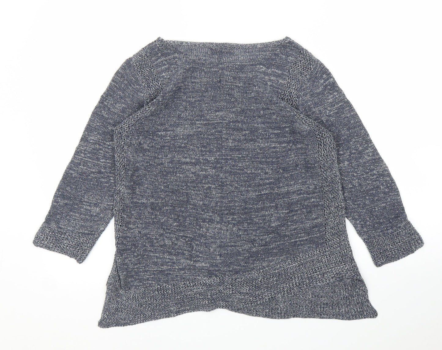 Womens UK Size 10 M&S Grey Basic Blouse