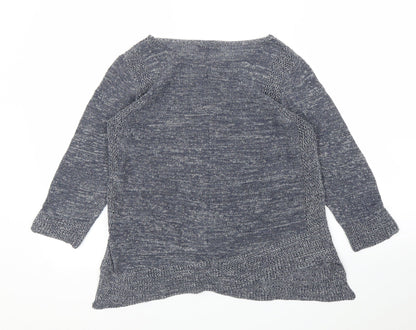 Womens UK Size 10 M&S Grey Basic Blouse