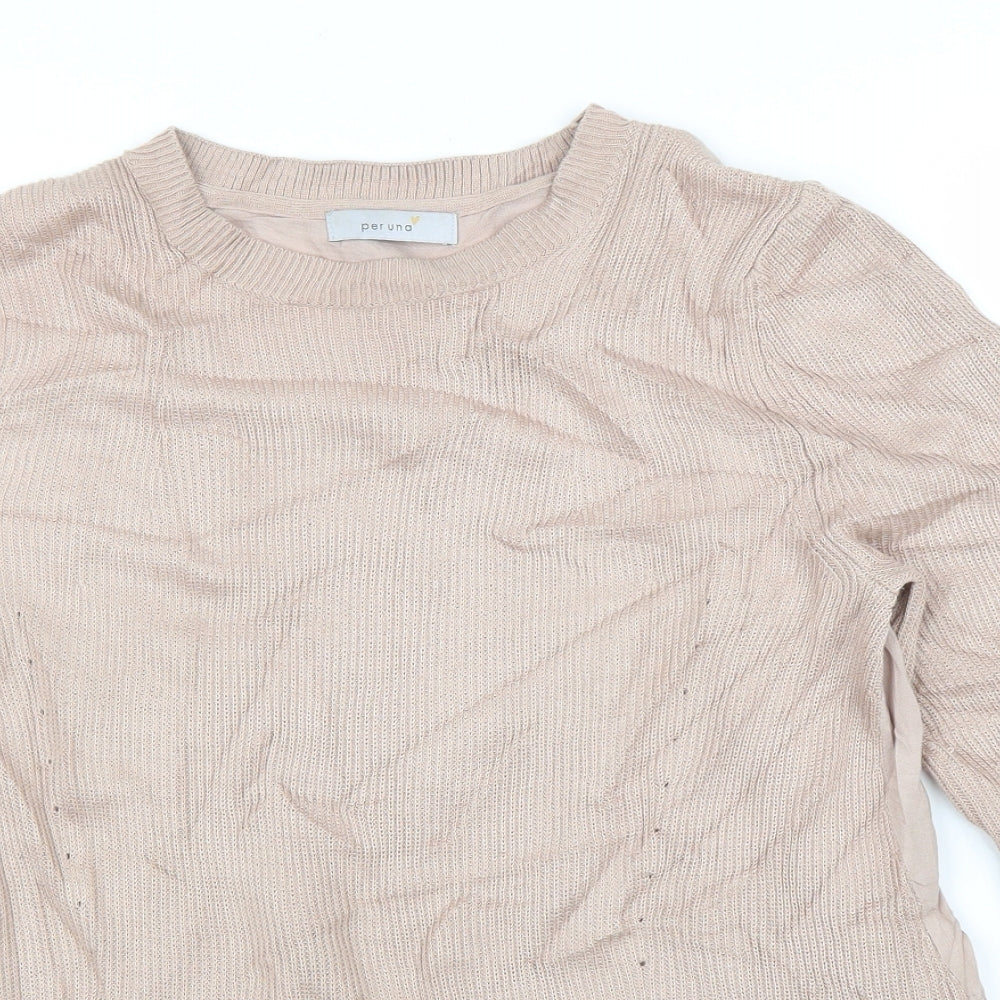 Womens UK Size 14 M&S Pink Pullover Jumper