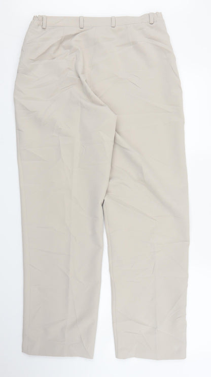 Womens UK Size 14 Libra Regular Fit  Beige Trousers
