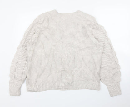 M&S Mens Beige   Pullover Jumper Size L
