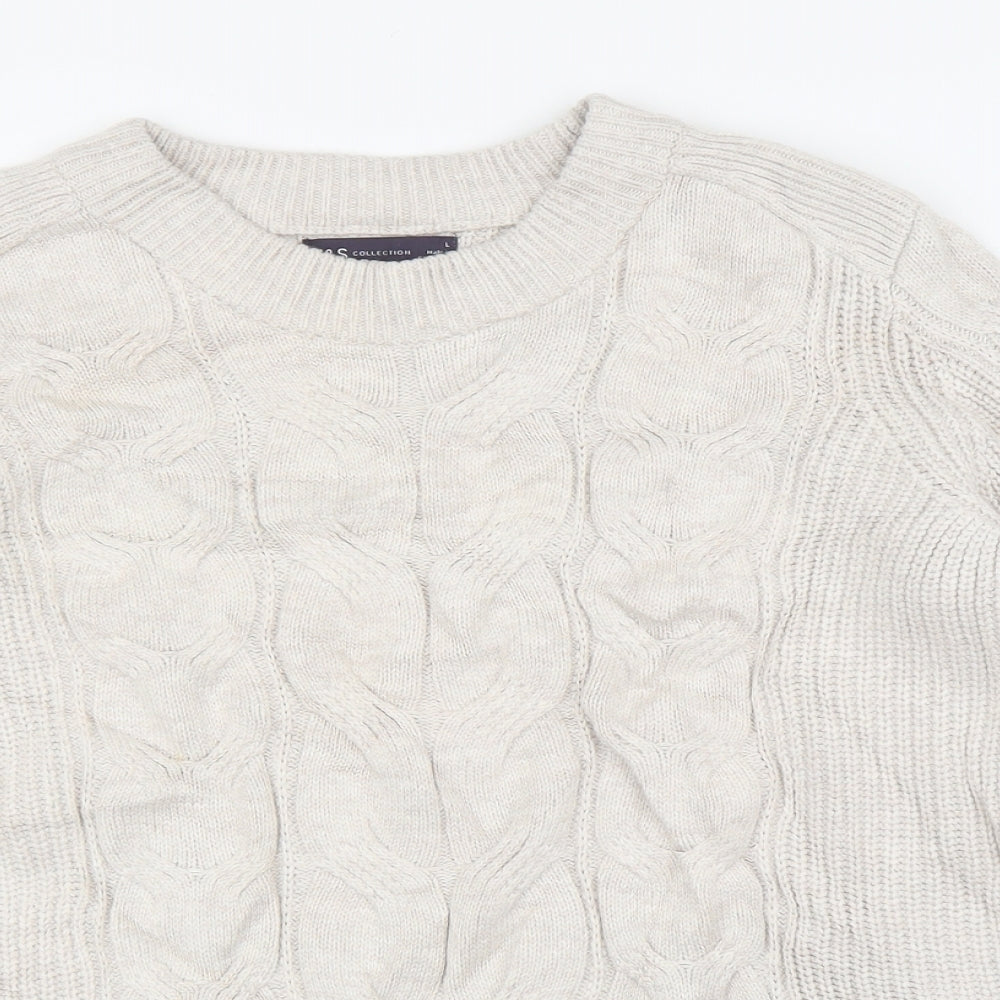 M&S Mens Beige   Pullover Jumper Size L