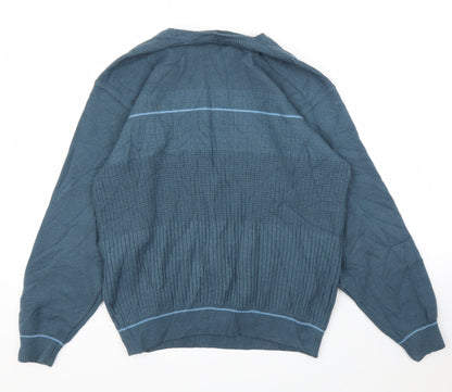 M&S Mens Blue   Pullover Jumper Size M