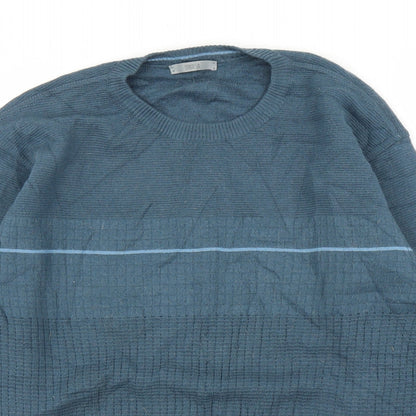M&S Mens Blue   Pullover Jumper Size M