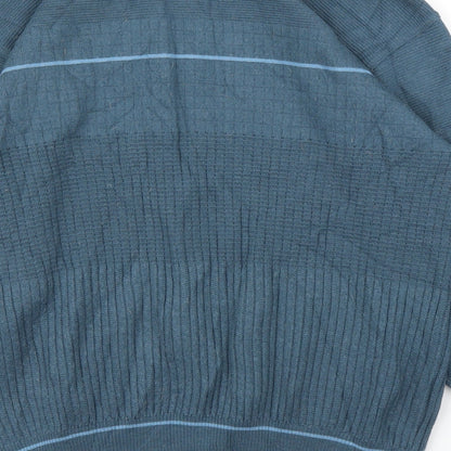M&S Mens Blue   Pullover Jumper Size M