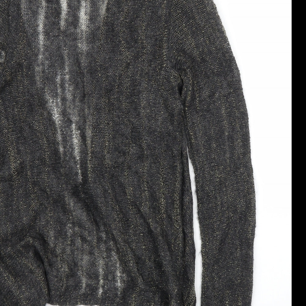 Womens UK Size S NEXT Grey Cardigan Jumper