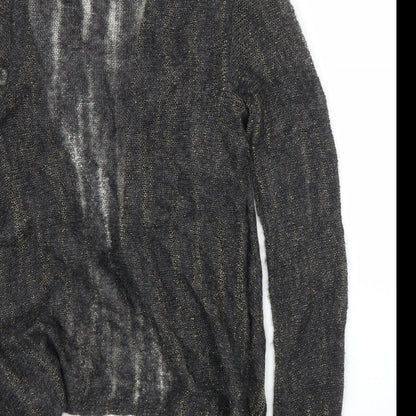 Womens UK Size S NEXT Grey Cardigan Jumper
