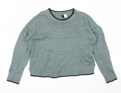 Womens UK Size S H&M Green Pullover Jumper