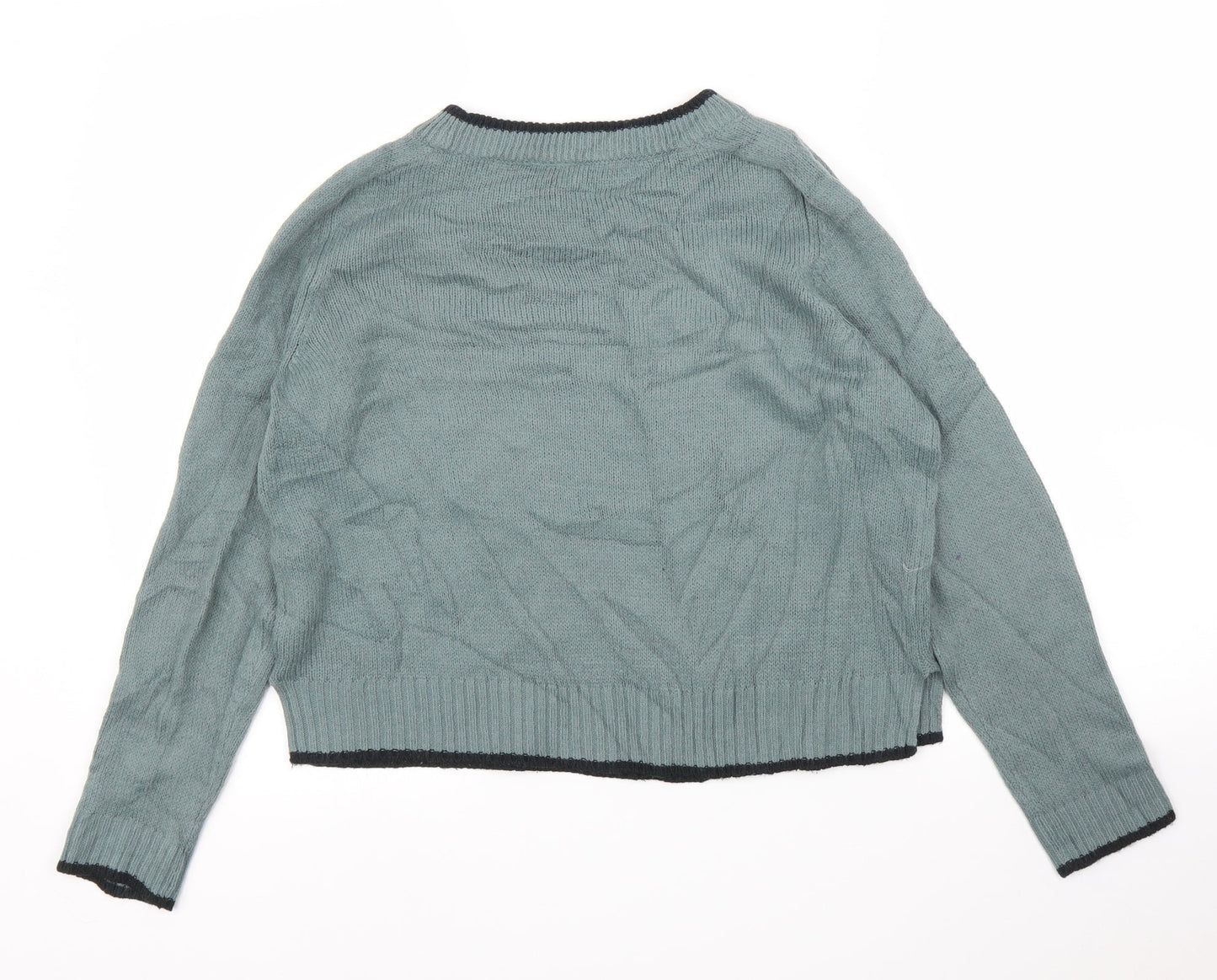 Womens UK Size S H&M Green Pullover Jumper