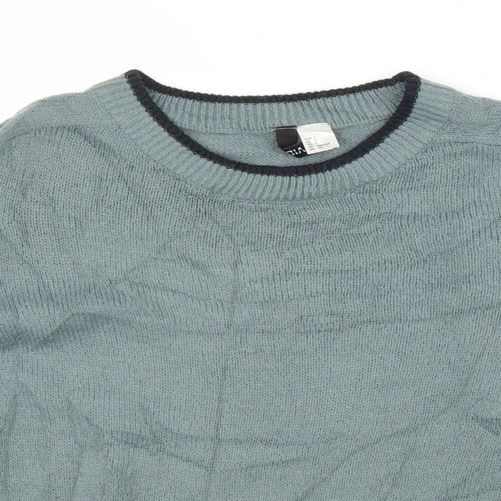 Womens UK Size S H&M Green Pullover Jumper