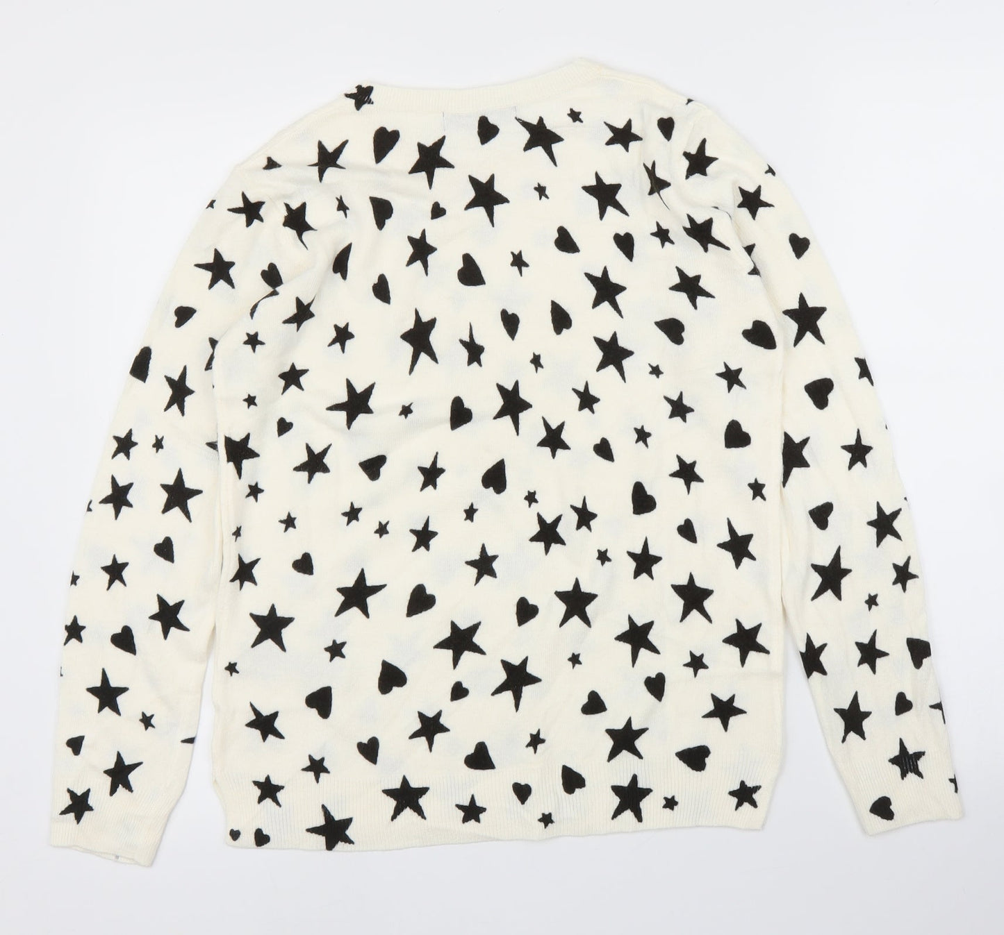 Womens UK Size 12 M&S Ivory Pullover Jumper