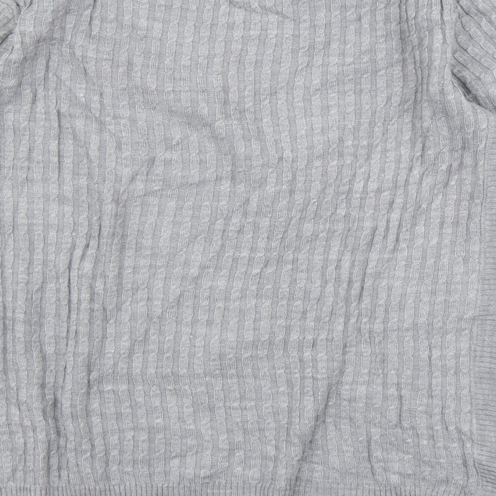 Womens UK Size 14 Papaya Grey Pullover Jumper