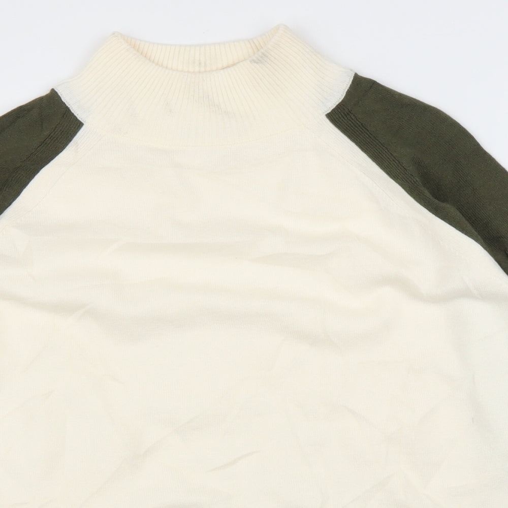 M&S Mens White   Pullover Jumper Size M