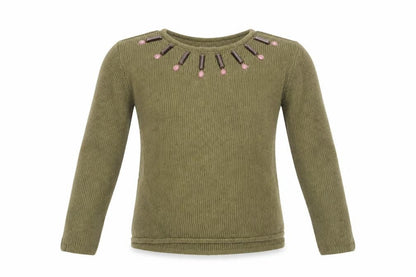 Zara Girls Green   Pullover Jumper Size 9-10 Years