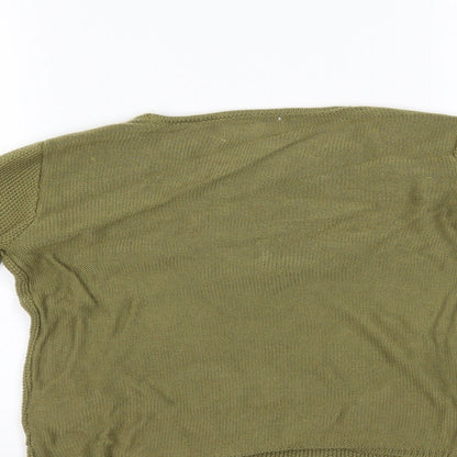 Zara Girls Green   Pullover Jumper Size 9-10 Years