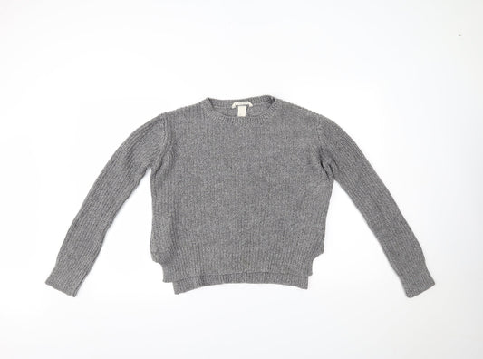 Womens UK Size S H&M Grey Pullover Jumper