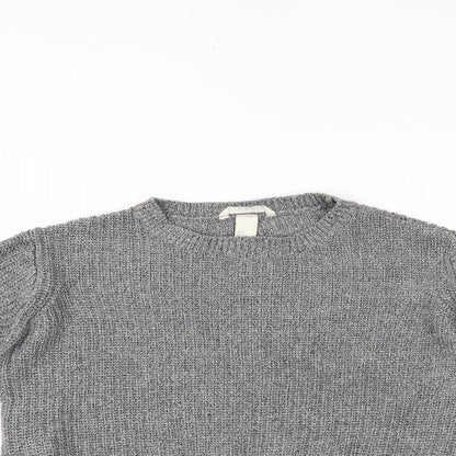 Womens UK Size S H&M Grey Pullover Jumper