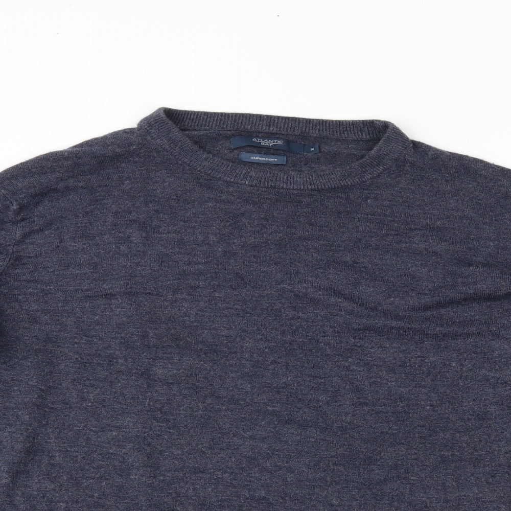 Atlantic Bay Mens Blue   Pullover Jumper Size M