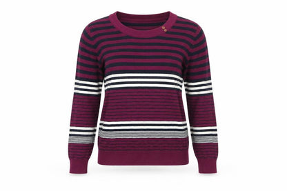 Womens UK Size M EWM Purple Pullover Jumper