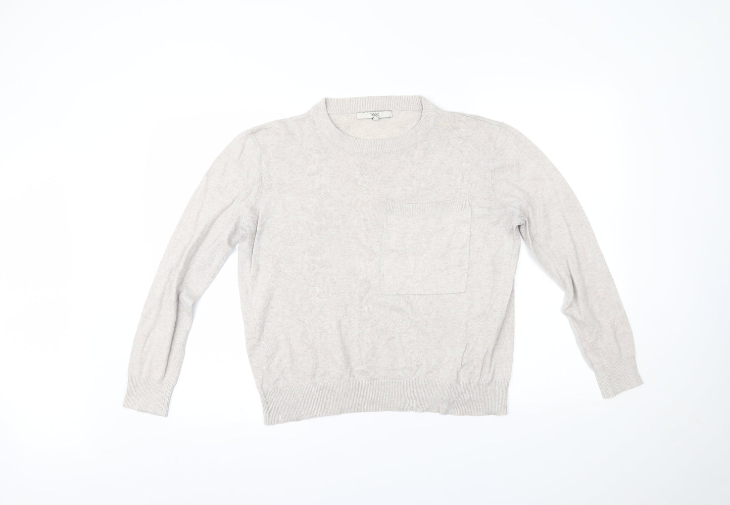 Womens UK Size 14 NEXT Beige Basic Blouse