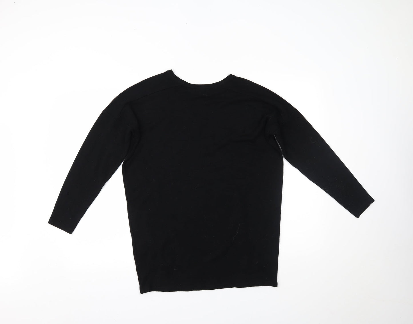 Womens UK Size 8 Topshop Black Basic Blouse