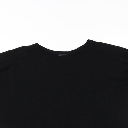 Womens UK Size 8 Topshop Black Basic Blouse