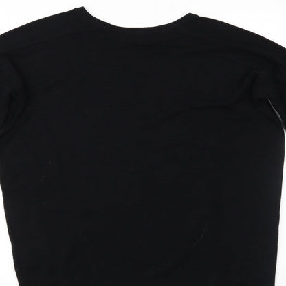 Womens UK Size 8 Topshop Black Basic Blouse