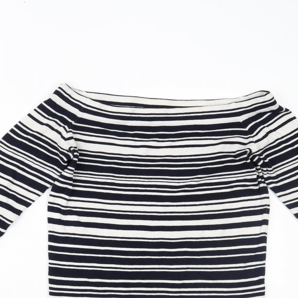 Womens UK Size 12 Dorothy Perkins Blue Basic Blouse