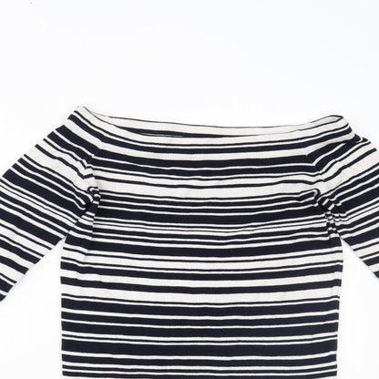 Womens UK Size 12 Dorothy Perkins Blue Basic Blouse