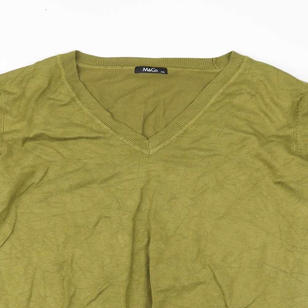 M&Co Womens Green   Pullover Jumper Size 2XL