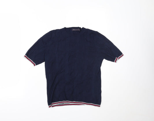 Womens UK Size 14 Marks and Spencer Blue Basic T-Shirt