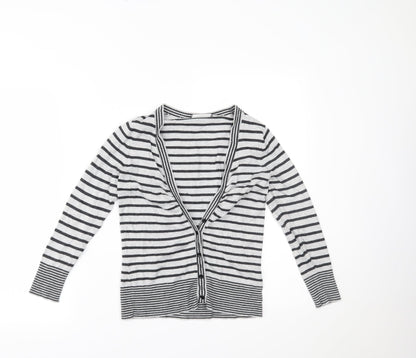 Womens UK Size 10 New Look Grey Cardigan Jumper