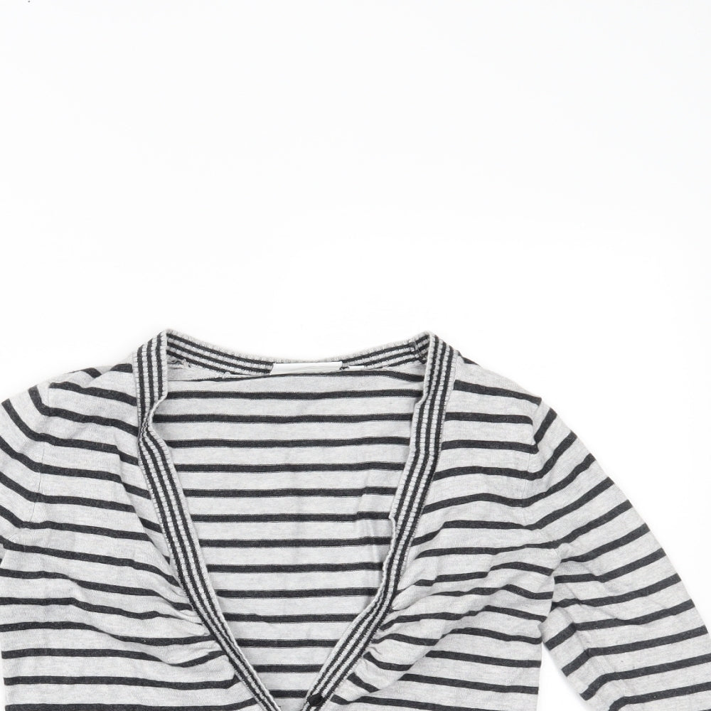 Womens UK Size 10 New Look Grey Cardigan Jumper