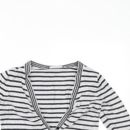 Womens UK Size 10 New Look Grey Cardigan Jumper