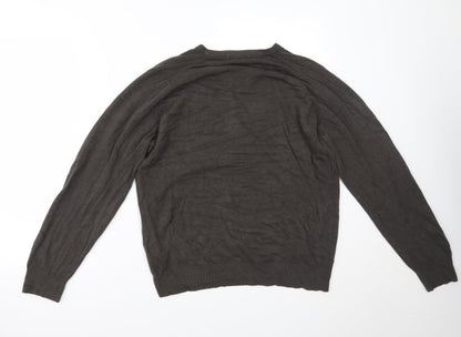 Marks and Spencer Mens Brown   Pullover Jumper Size L