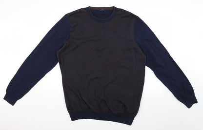 LC Waikiki Mens Blue  Knit Pullover Jumper Size 2XL