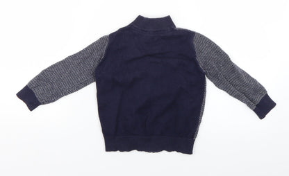 Mothercare Baby Blue Geometric  Jacket  Size 24 Months