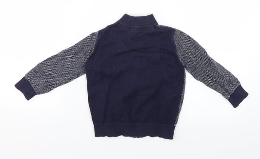 Mothercare Baby Blue Geometric  Jacket  Size 24 Months