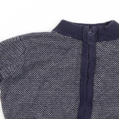 Mothercare Baby Blue Geometric  Jacket  Size 24 Months