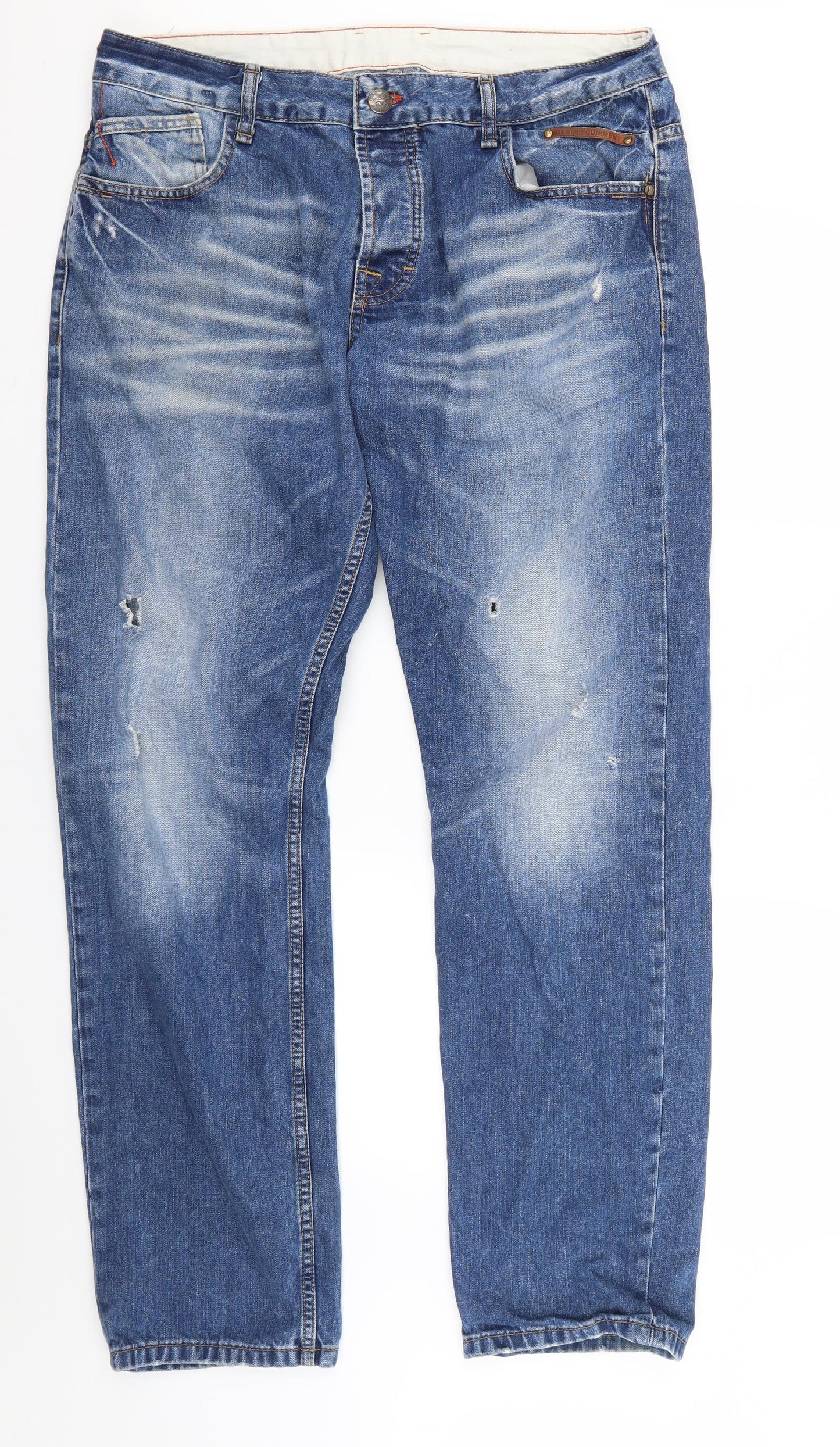 Zara Mens Blue   Straight Jeans  L33 in