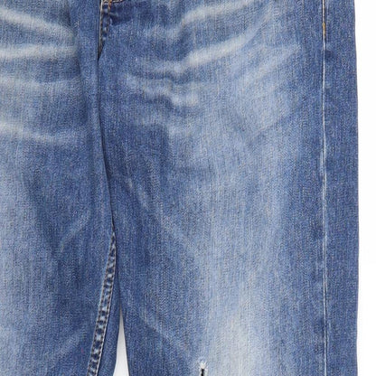 Zara Mens Blue   Straight Jeans  L33 in