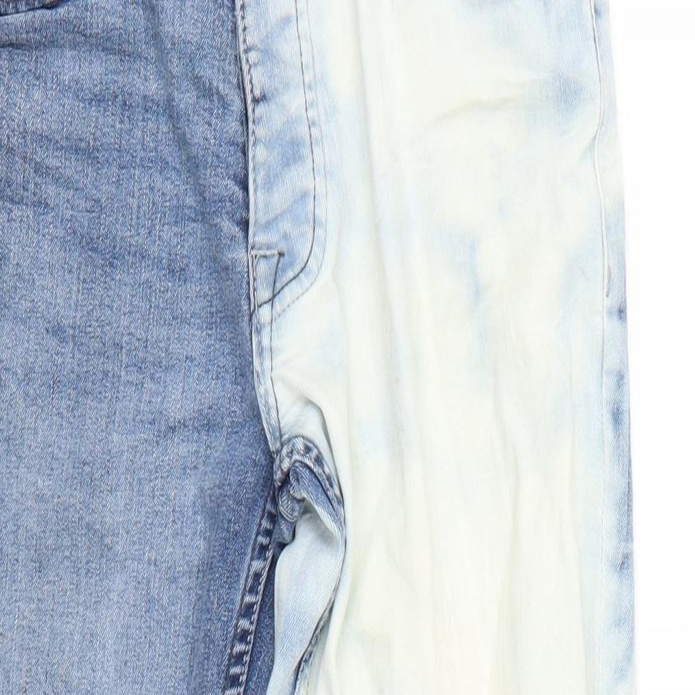 Denim & Co. Womens Blue   Cropped Jeans  L30 in