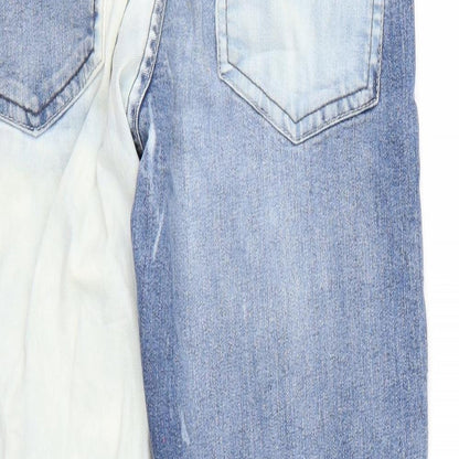 Denim & Co. Womens Blue   Cropped Jeans  L30 in