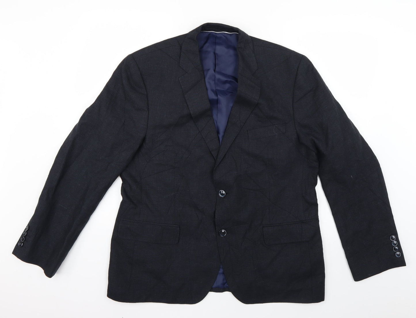 Mens UK Size 36 Marks & Spencer Regular Blue Suit Jacket