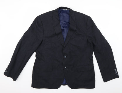 Mens UK Size 36 Marks & Spencer Regular Blue Suit Jacket