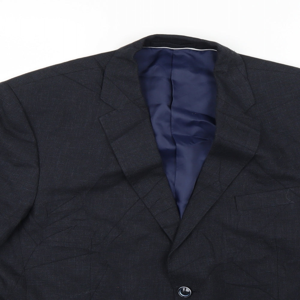 Mens UK Size 36 Marks & Spencer Regular Blue Suit Jacket