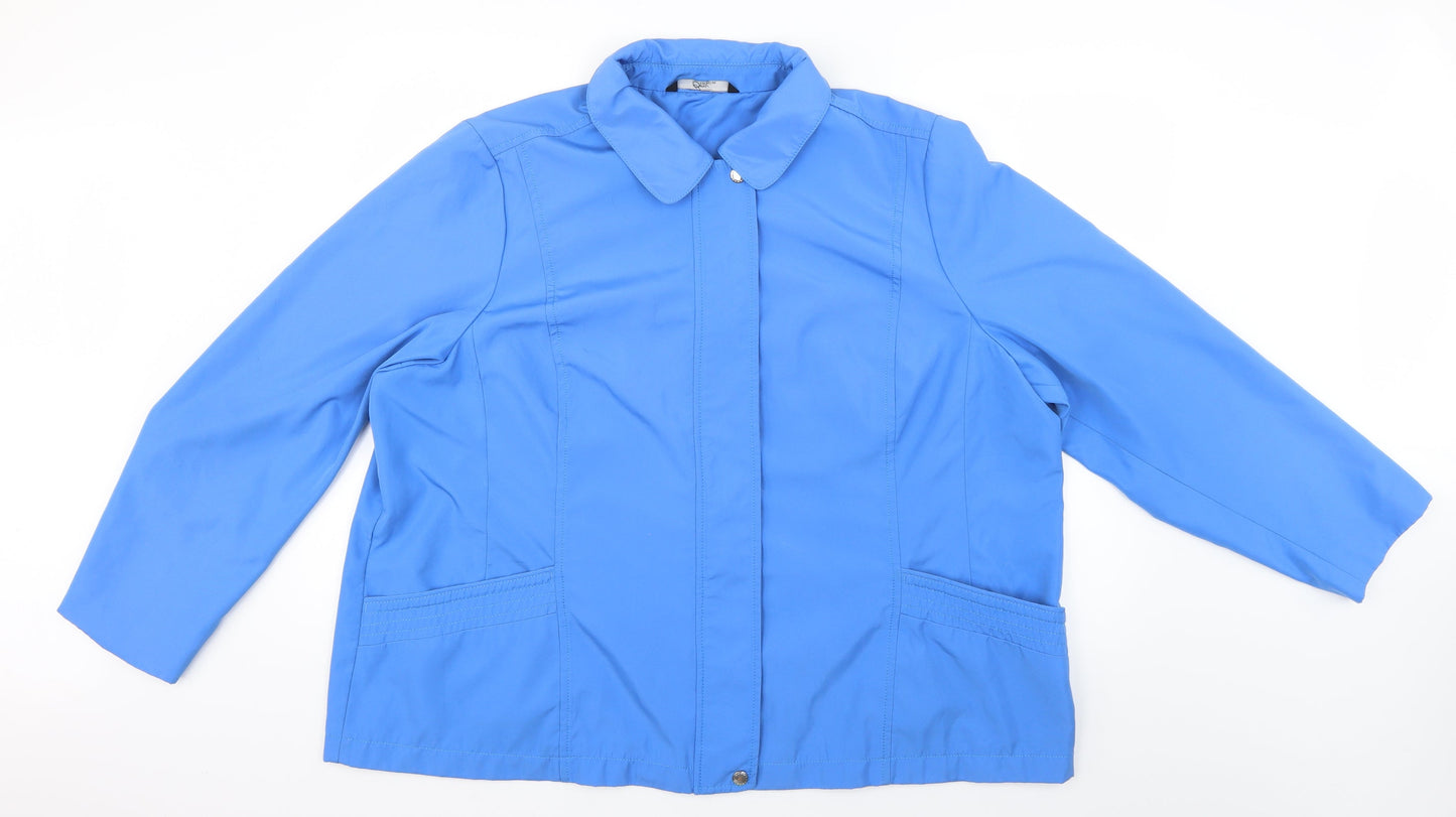 B&M collection Womens Blue   Jacket Coatigan Size XL