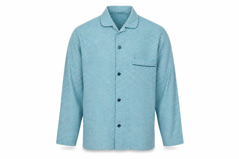 Mens UK Size M BHS Green  Button-Up Long Sleeve Casual Shirt