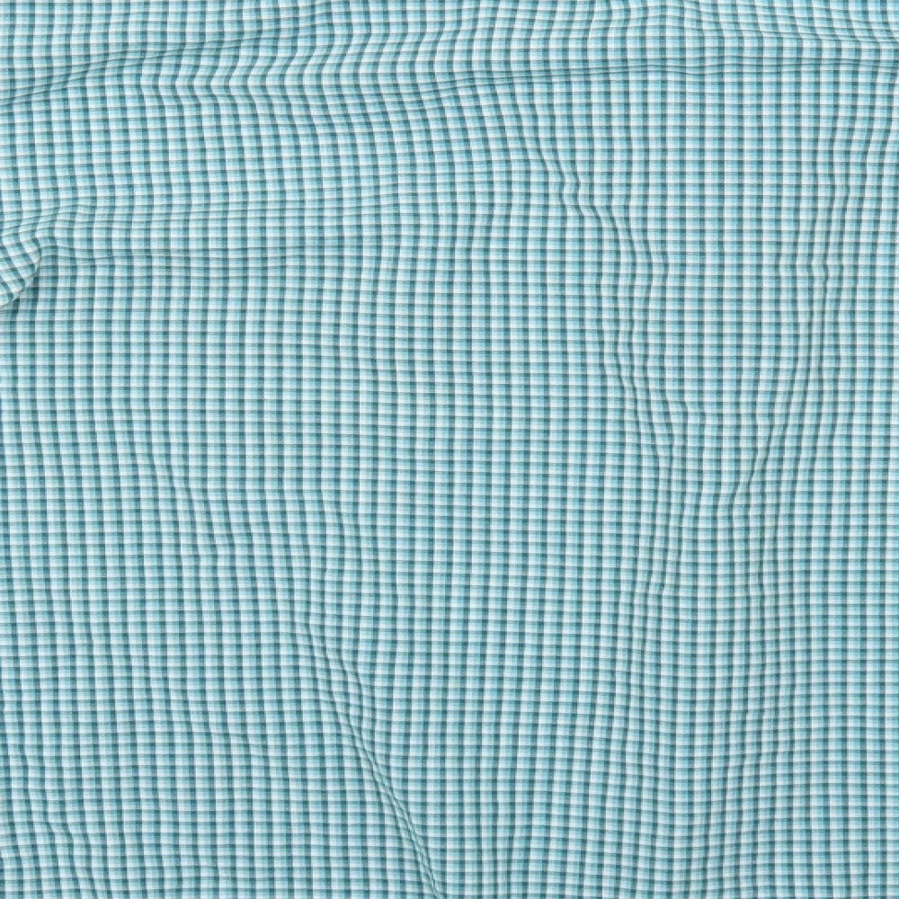 Mens UK Size M BHS Green  Button-Up Long Sleeve Casual Shirt