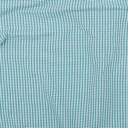 Mens UK Size M BHS Green  Button-Up Long Sleeve Casual Shirt